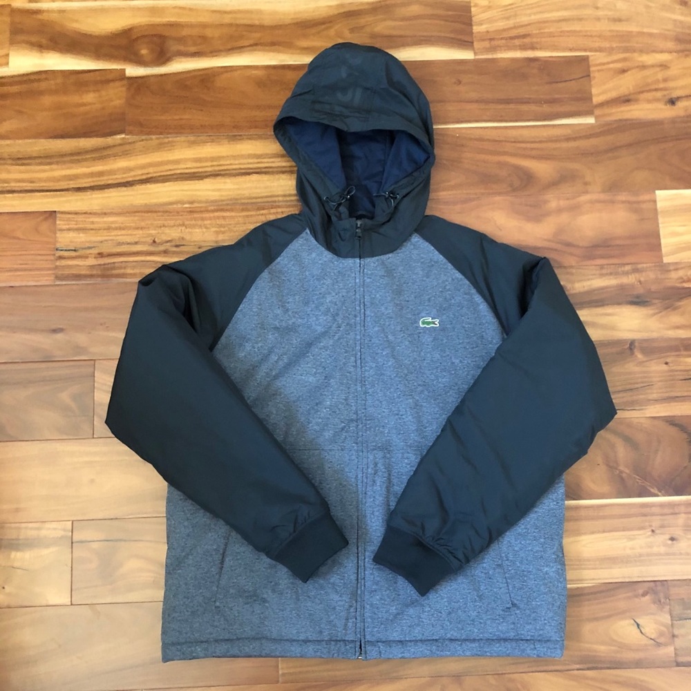 New men’s Lacoste Sport zip puffer jacket